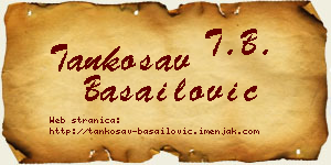 Tankosav Basailović vizit kartica